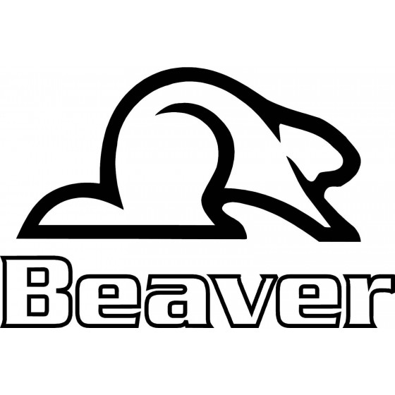 Beaver Decal Sticker V46