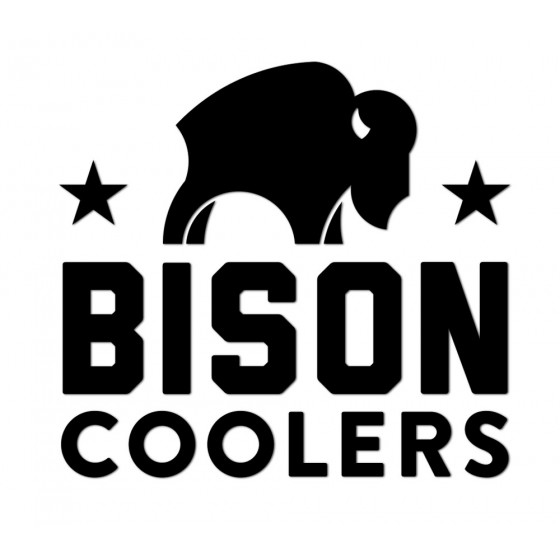 Bison Decal Sticker V15
