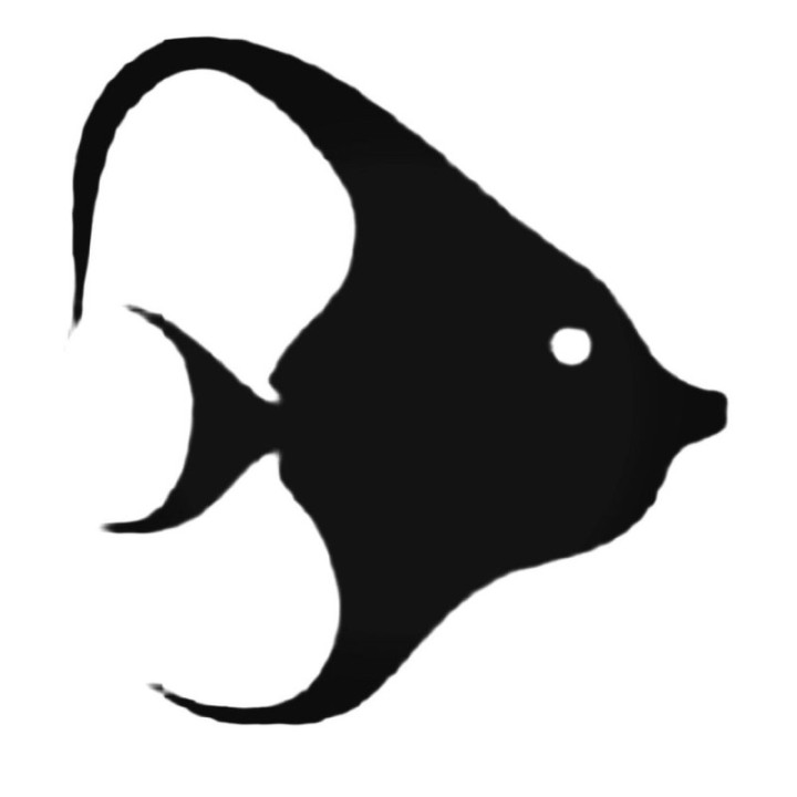 Tropical Fish Stickers – Angelfish Decals (2-Pack)