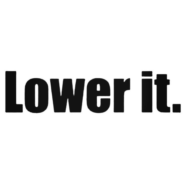 Buy Lower It Jdm Decal Sticker Online