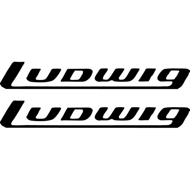 Ludwig Drums Stickers – Classic Maple Vistalite Decals (2-Pack)