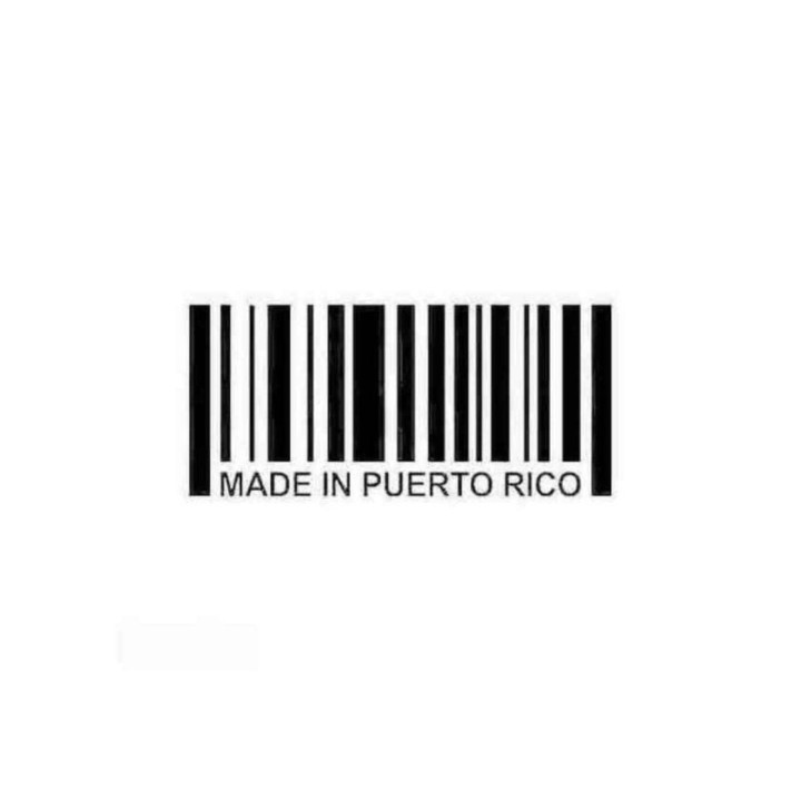 Buy Made In Puerto Rico Barcode Decal Sticker Online