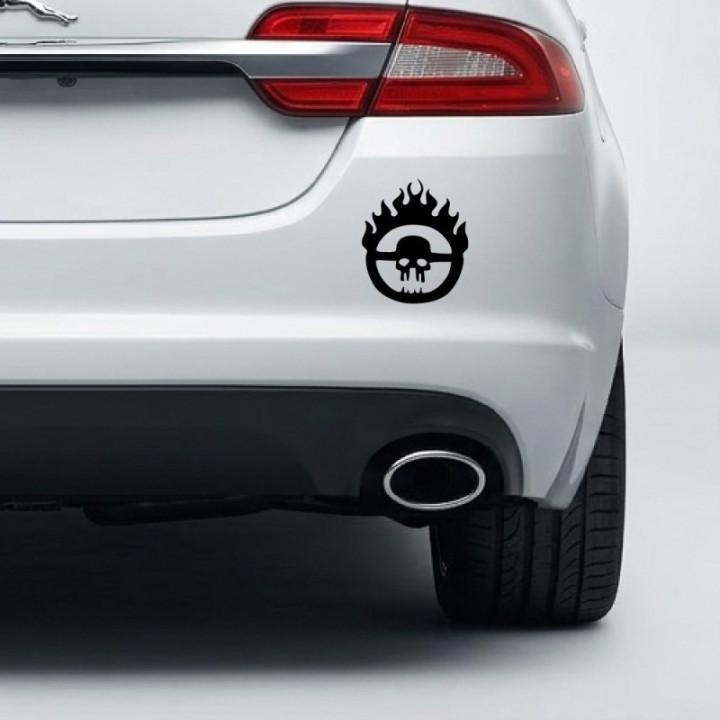 Mad Max Fury Road Stickers – Immortan Joe Skull Decals (2-Pack)