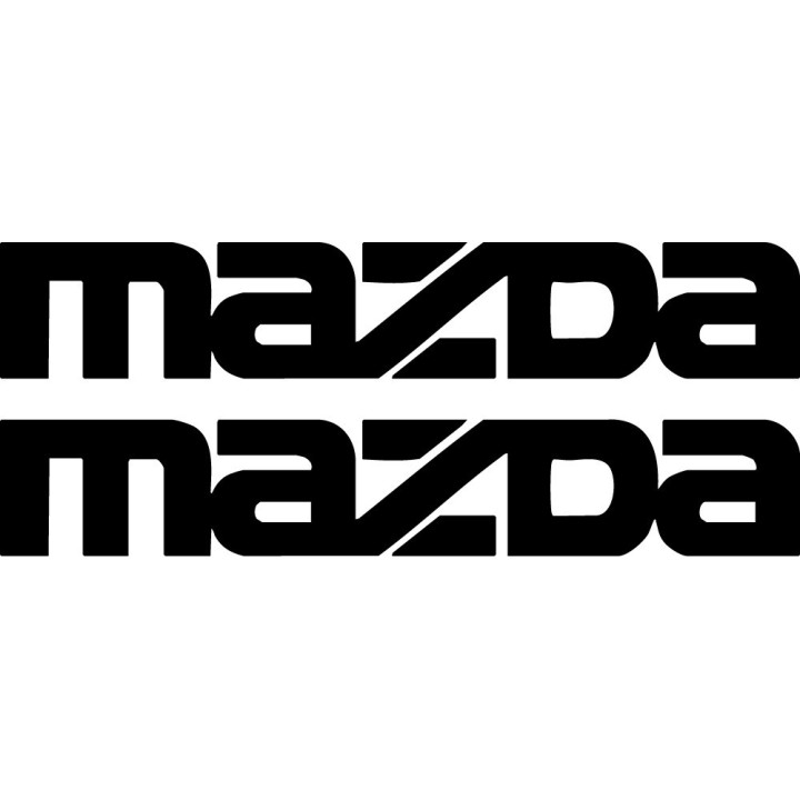 Mazda Script Stickers – MX-5 RX-7 Mazda3 CX-5 Vinyl Decals (2-Pack)