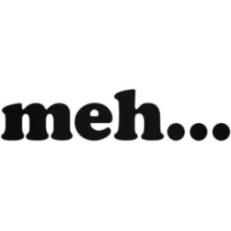 Meh Stickers – Funny Sarcastic Quote Decals (2-Pack)