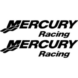 Mercury Racing Stickers – High Performance Marine Decals (2-Pack)