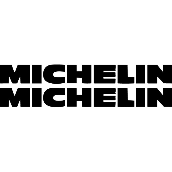 Michelin Logo Stickers – Racing Tyre Motorsport Sponsor Decals (2-Pack)