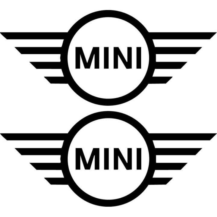 Mini Logo Style 2 Stickers – Cooper S JCW Decals (2-Pack)