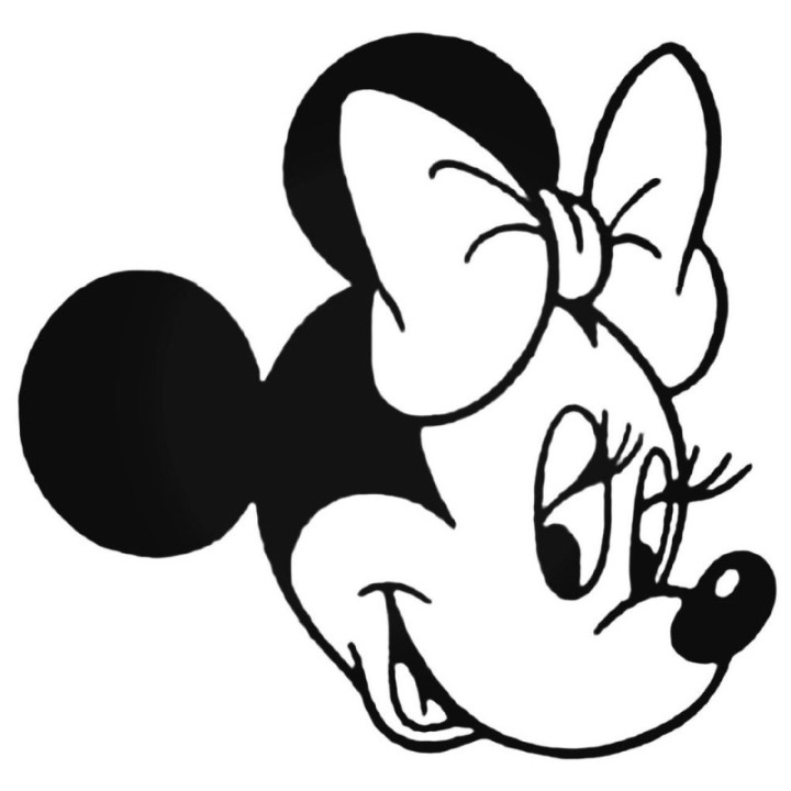 Minnie Mouse Stickers – Disney Bow Head Decals (2-Pack)