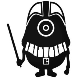 Minion Darth Vader Stickers – Star Wars Mashup (2-Pack)