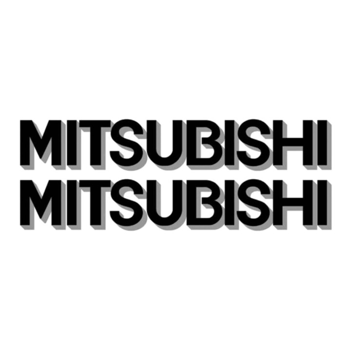 Buy Mitsubishi Ecriture Vinyl Decal Sticker Online