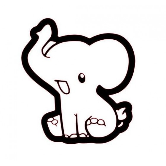Elephant Vinyl Decal...