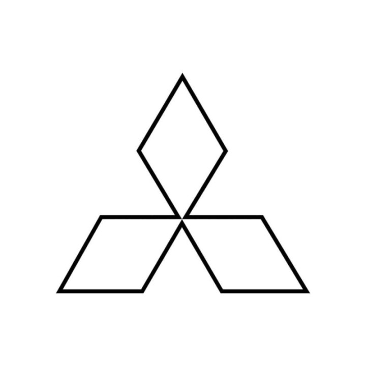 Buy Mitsubishi Logo Contour Vinyl Decal Sticker Online