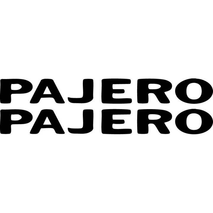 Mitsubishi Pajero Stickers – Dakar 4x4 Heritage Decals (2-Pack)