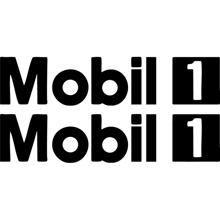 Mobil 1 Stickers – Motorsport Sponsor Oil Decals (2-Pack)