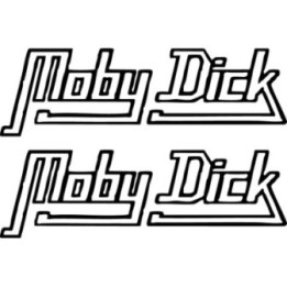 Moby Dick Stickers – White Whale Classic Novel Decals (2-Pack)