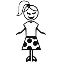 Mum Stick Figure Stickers – Family Car Decals (2-Pack)