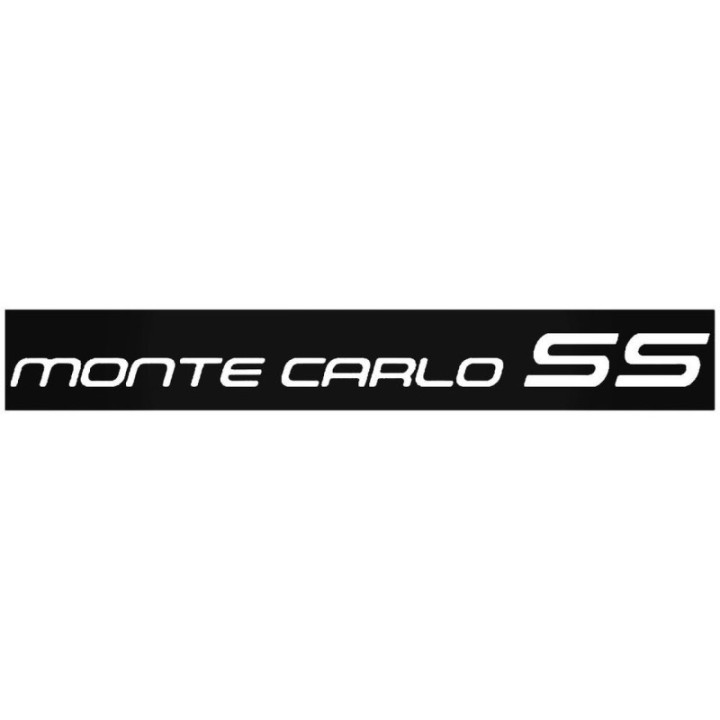 Buy Monte Lo Ss Windshield Banner 2 Vinyl Decal Sticker Online