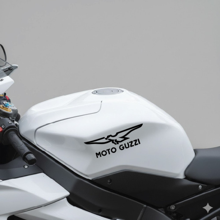 Moto Guzzi Stickers – Italian Motorcycle V-Twin Decals (2-Pack)