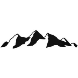 Mountain Range Stickers – Hiking Outdoor Decals (2-Pack)