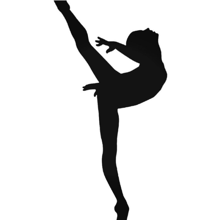 Ballet Dancer Silhouette Stickers – Dance Decals (2-Pack)