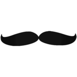 Handlebar Moustache Stickers – Retro Hipster Decals (2-Pack)