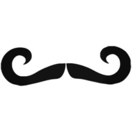 Handlebar Moustache Stickers – Movember Decals (2-Pack)
