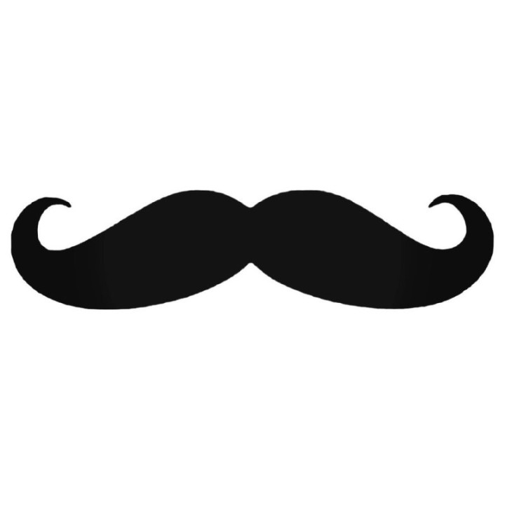 Moustache Stickers – Funny Handlebar Decals (2-Pack)