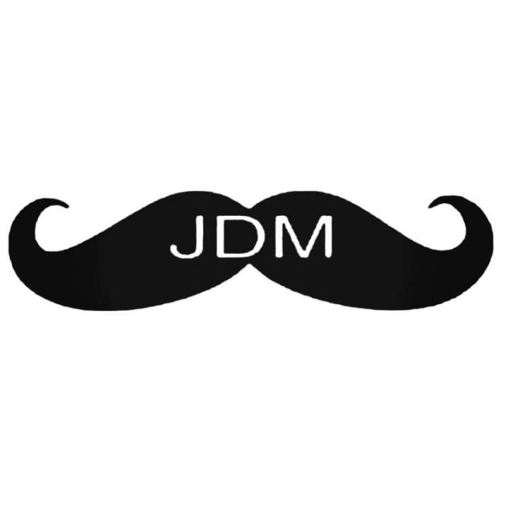 JDM Moustache Stickers – Stance Humour Decals (2-Pack)