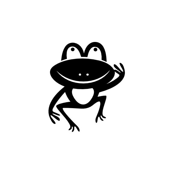 Frog Vinyl Decal Sticker V122