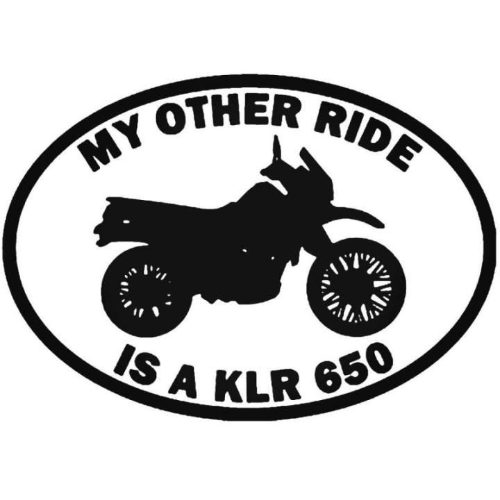 Buy My Other Ride Kawasaki Klr650 Motorcycle Vinyl Decal Sticker Online