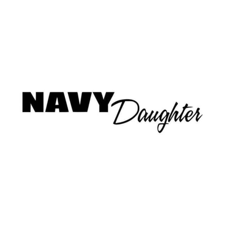 Navy Daughter Stickers – Military Family Decals (2-Pack)