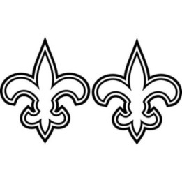 New Orleans Saints Stickers – Fleur de Lis NFL Decals (2-Pack)