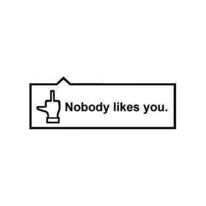 Buy Nobody Likes You Jdm Decal Sticker Online