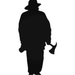 Firefighter Silhouette Stickers – Fireman Decals (2-Pack)
