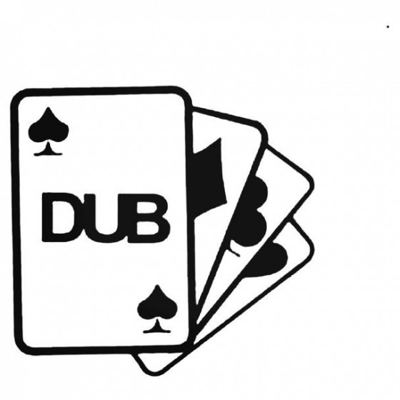 Dub Playing Cards Decal...