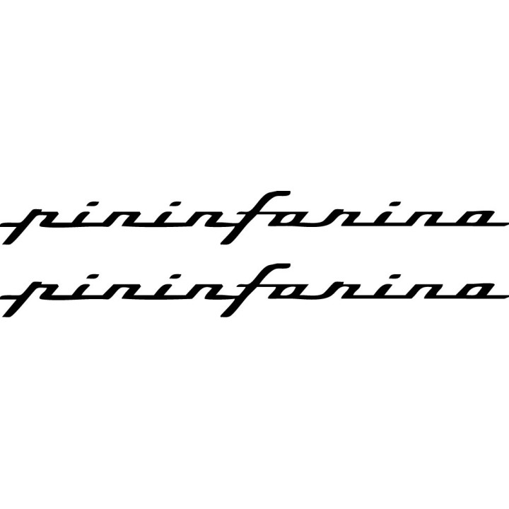 Pininfarina Stickers – Ferrari Maserati Alfa Romeo Design Decals (2-Pack)
