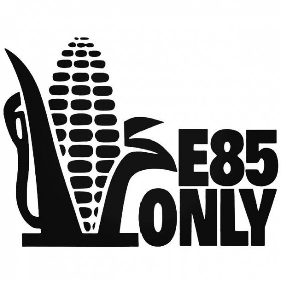 E85 Only Decal Sticker