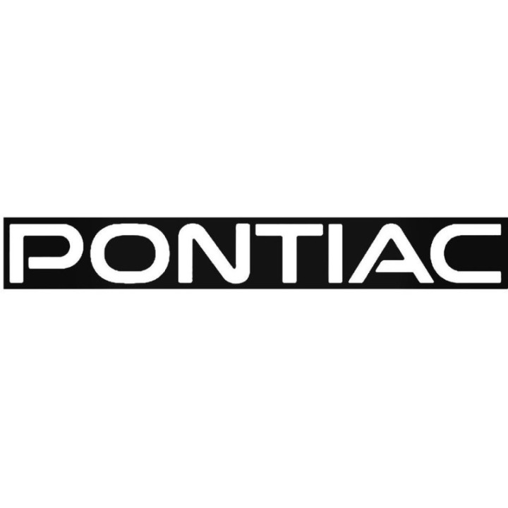 Buy Pontiac Windshield Banner 2 Vinyl Decal Sticker Online