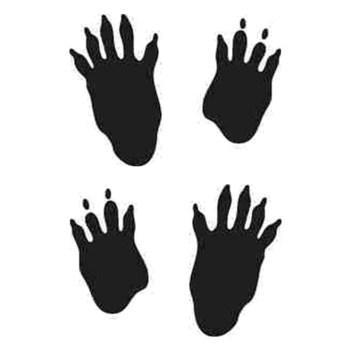 Buy Porcupine Tracks Paw Print Decal Sticker Online
