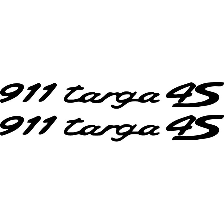 Porsche 911 Targa 4S Stickers – AWD 991 992 Vinyl Decals (2-Pack)