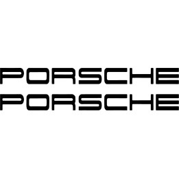 Porsche Logo Vinyl Decal Sticker – Glossy Finish | £2.63