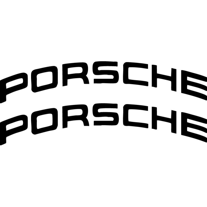 Porsche Logo Stickers – 911 Taycan Cayenne Crest Decals (2-Pack)