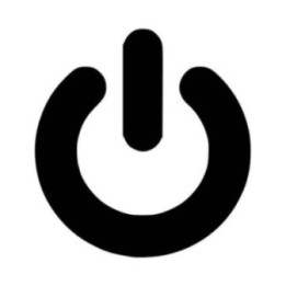 Buy Power Button Vinyl Decal Sticker Online