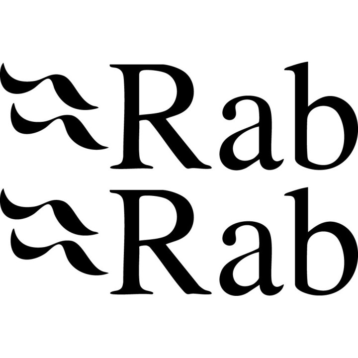 Rab Stickers - Outdoor Mountain Gear Brand Decals (2-Pack)