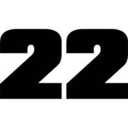 Buy Race Number 2 Decal Sticker Online