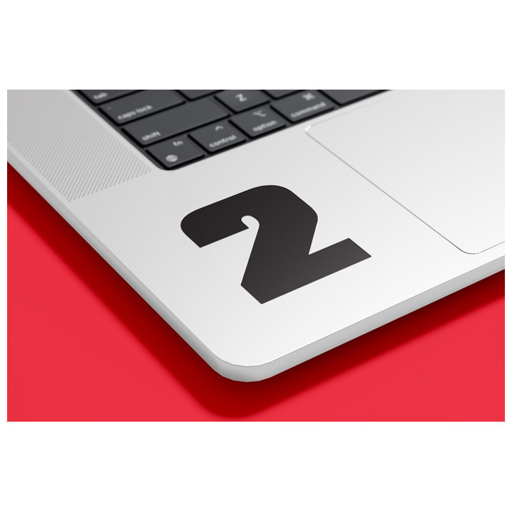 Buy Race Number 2 Decal Sticker Online