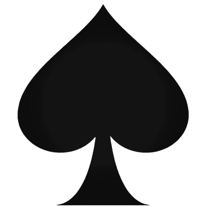 Ace of Spades Stickers – Spade Symbol Poker Decals (2-Pack)