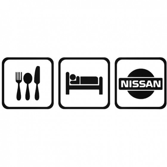 Eat Sleep Nissan Decal Sticker