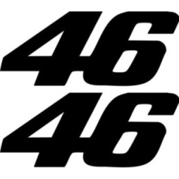 Rossi 46 Stickers – Valentino Rossi VR46 MotoGP Decals (2-Pack)
